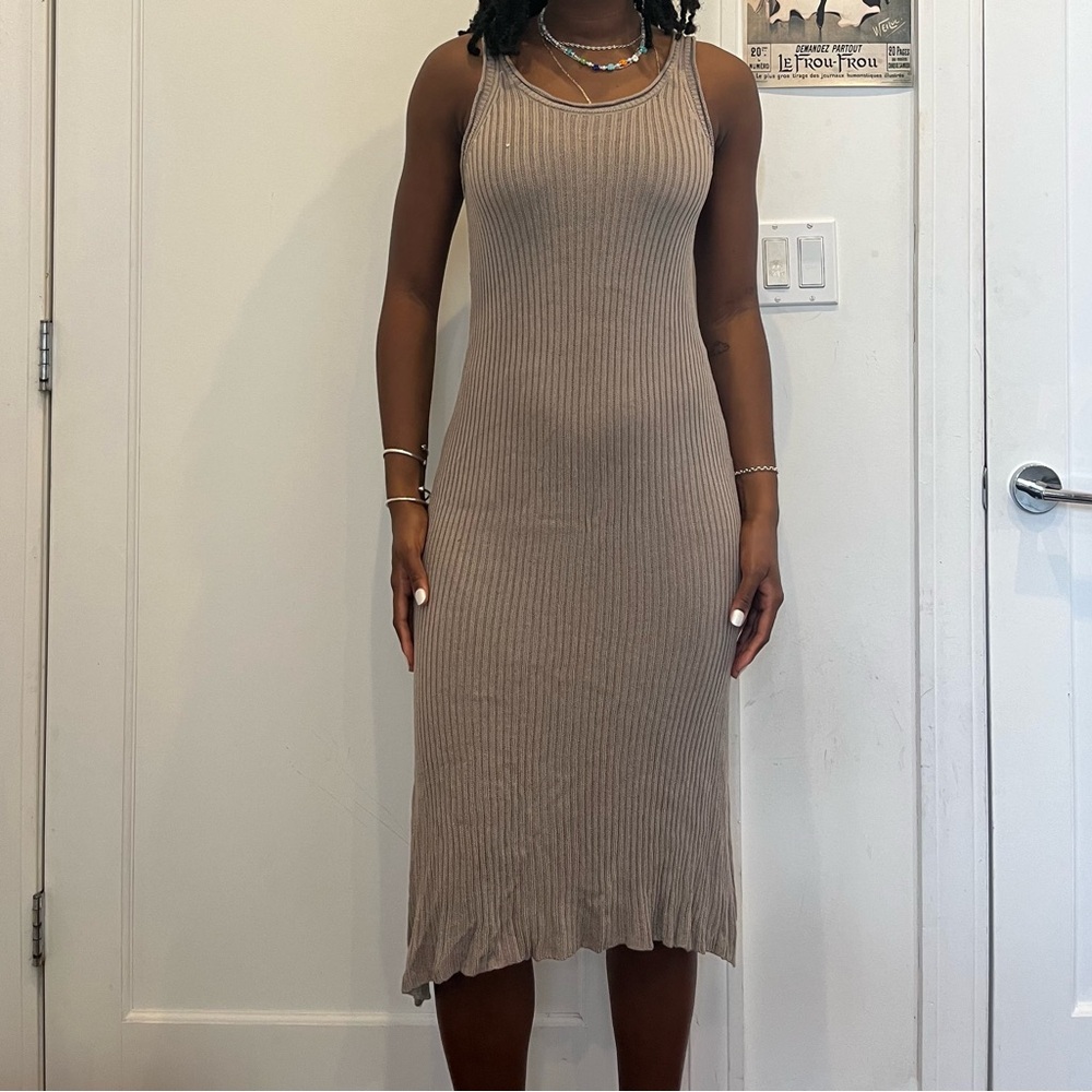 Knit midi dress